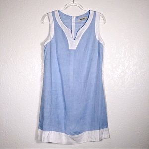 Puro Lino | Dresses | Puro Lino 0 Linen Pale Blue Dress Sz L | Poshmark